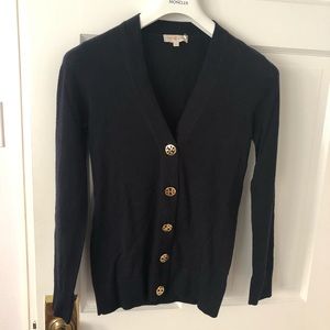 Navy wool Tory Burch sweater cardigan size S
